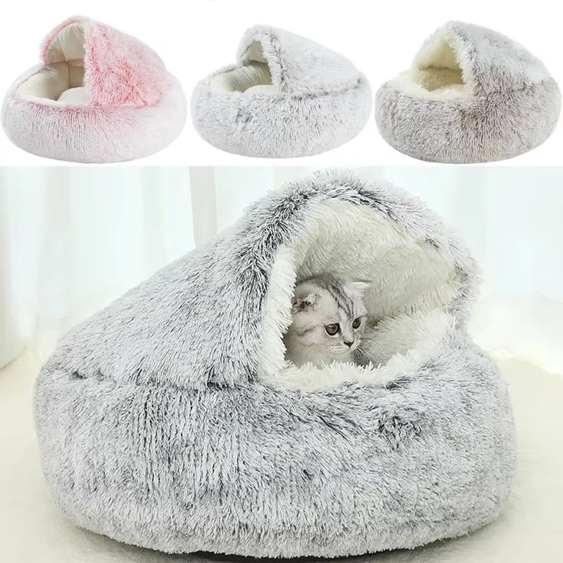 KIVELORA Calming Plush Pet Bed
