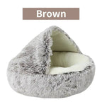 KIVELORA Calming Plush Pet Bed