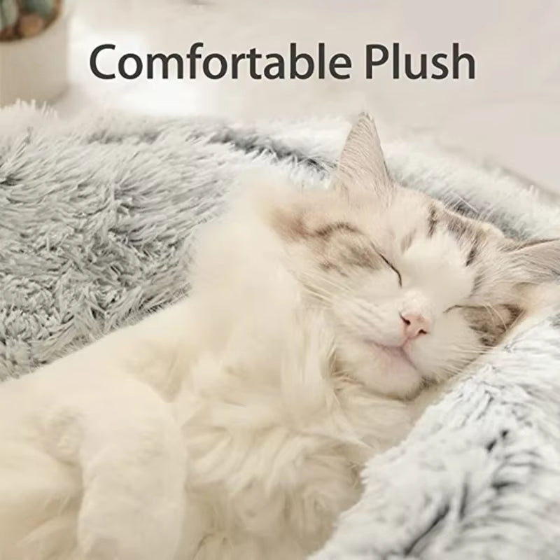 KIVELORA Calming Plush Pet Bed