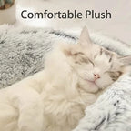 KIVELORA Calming Plush Pet Bed