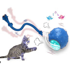 FurFree Smart Interactive Cat Ball Bird Sound version in blue