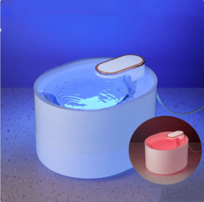 Ore White Smart LED FurFree 3L pet water fountain