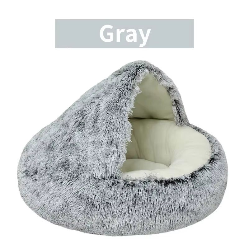 KIVELORA Calming Plush Pet Bed