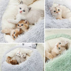 KIVELORA Calming Plush Pet Bed
