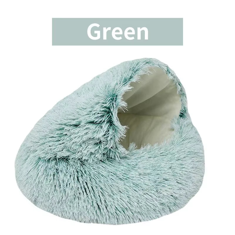 KIVELORA Calming Plush Pet Bed