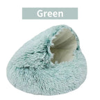 KIVELORA Calming Plush Pet Bed