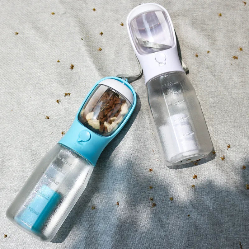 KIVELORA 3-in-1 Travel Dog Water Bottle
