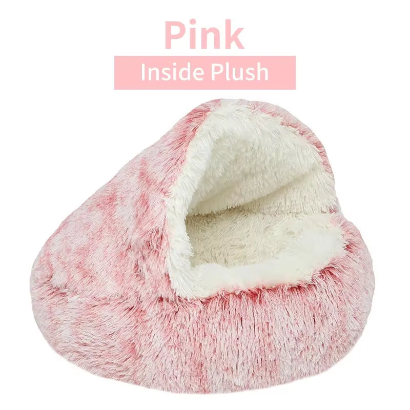 KIVELORA Calming Plush Pet Bed