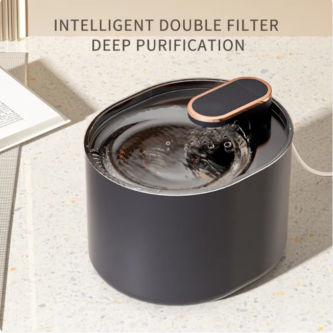 FurFree pet water fountain double-filter purification