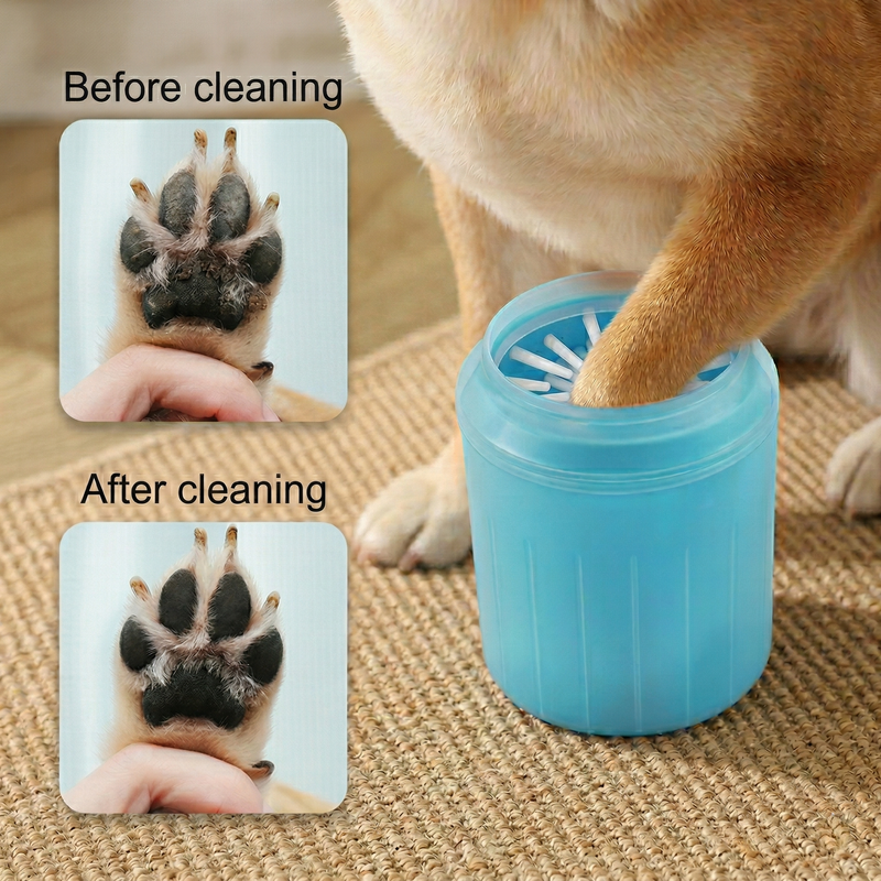 FurFree 360 degree paw cleaner soft silicone bristles