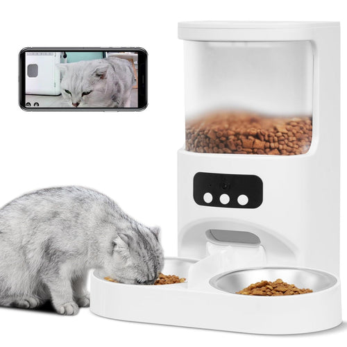 KIVELORA FeedCam Pro 1080 camera view with cat