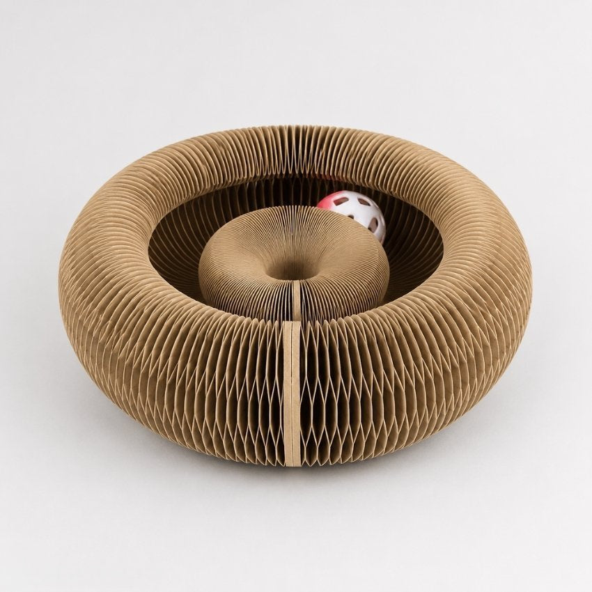 KIVELORA Interactive Cat Scratcher & Play Bed