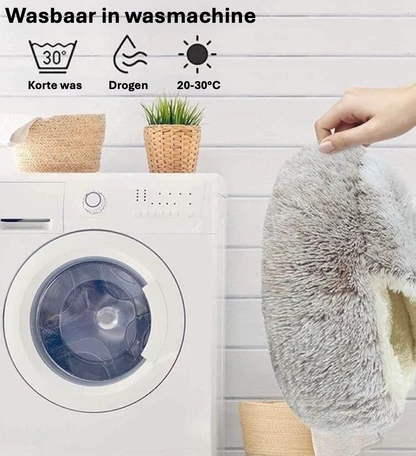 KIVELORA Calming Plush Pet Bed