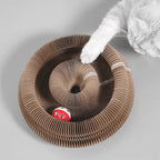 KIVELORA Interactive Cat Scratcher & Play Bed