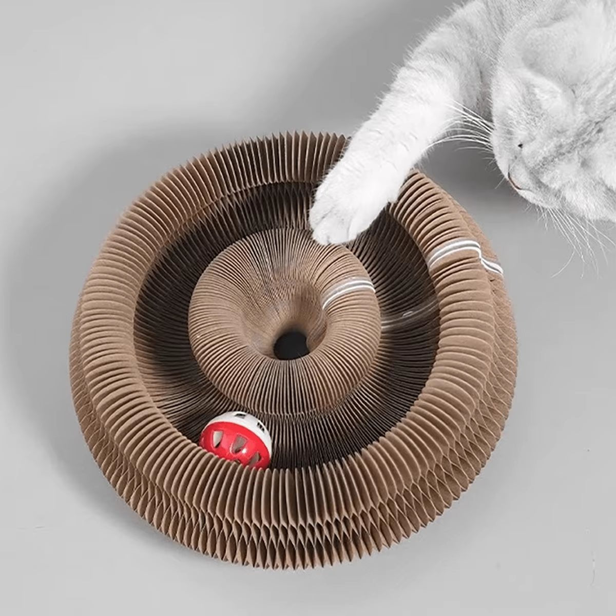 KIVELORA Interactive Cat Scratcher & Play Bed