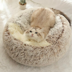 KIVELORA Calming Plush Pet Bed