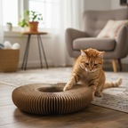 KIVELORA Interactive Cat Scratcher & Play Bed