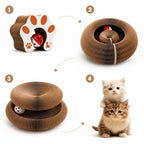KIVELORA Interactive Cat Scratcher & Play Bed